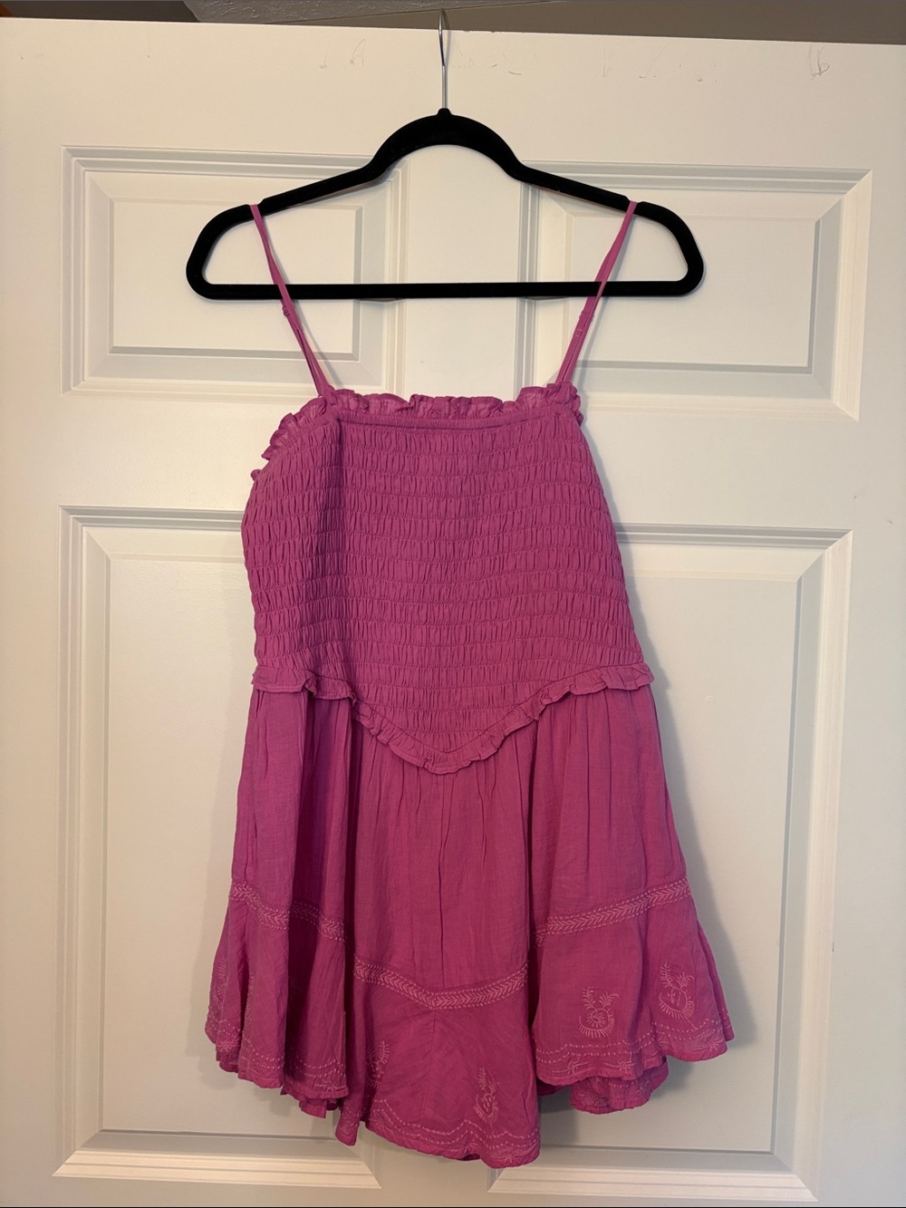 Orchid Smocked Spaghetti Strap Romper